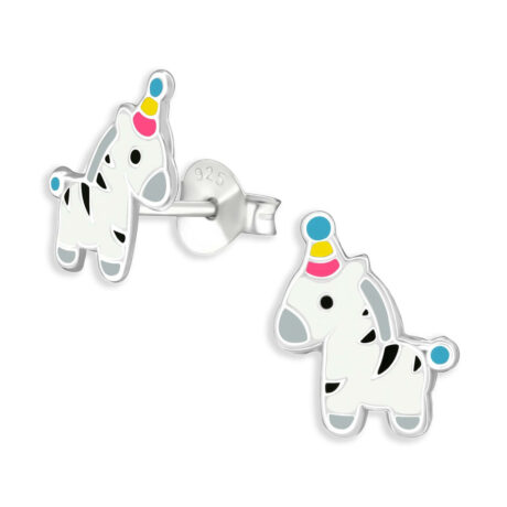 Zebra Kinder Ohrringe aus 925 Silber