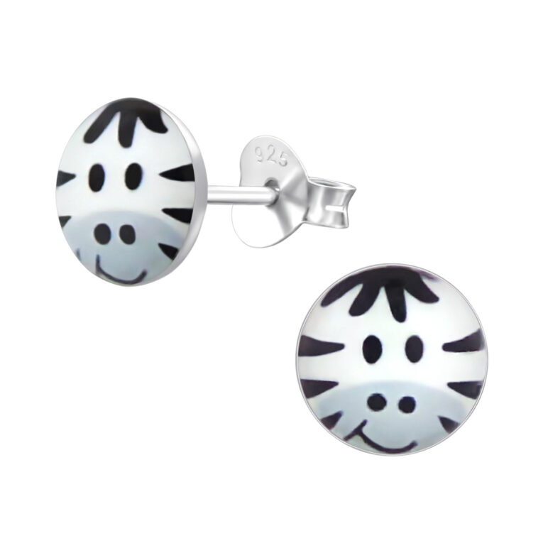Zebra Ohrringe aus 925 Silber IN UNSEREM Hundeshop günstig kaufen