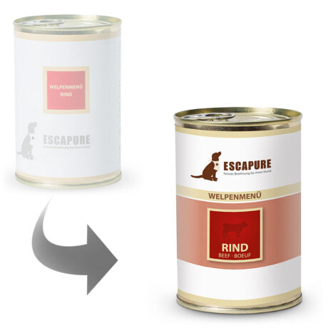 Escapure | Welpe Rind | Menü | 6 x 400 g