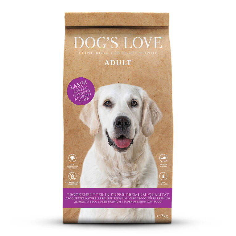 Dog's Love Adult Lamm mit Süßkartoffel & Äpfeln Alleinfuttermittel für ausgewachsene Hunde aller Rassen
