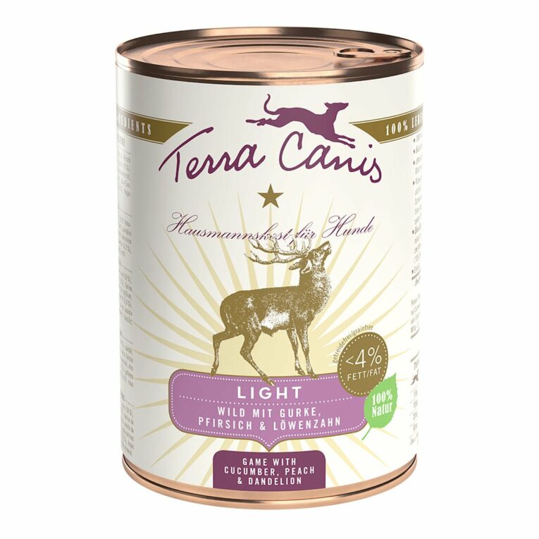 Terra Canis Light – Wild mit Gurke 6x400g