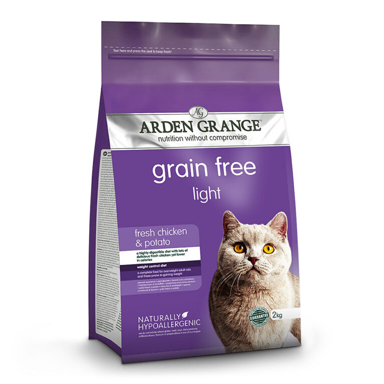 Arden Grange Light Cat mit frischem Huhn & Kartoffel getreidefrei Auch wenn die Waage etwas weniger anzeigen darf