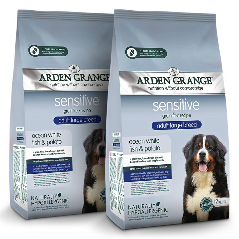 Arden Grange Adult Large Breed mit frischem ozeanischem Weißfisch & Kartoffel getreidefrei Arden Grange Large Breed hebt sich durch eine größere Krokettengröße von den üblichen Sorten ab. Eine ausgewogene