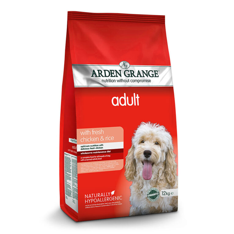 Arden Grange Adult mit frischem Huhn & Reis Das vollwertige Arden Grange Adult mit ganz viel frischem Huhn & Reis bietet Ihrem Hund eine optimale ausgewogene Ernährung. Mit so viel guten Inhaltsstoffen ist Ihr Hund für Alltagsabenteuer gewappnet. Denn hier kommt nur Gutes in den Napf und auf künstliche Farbstoffe