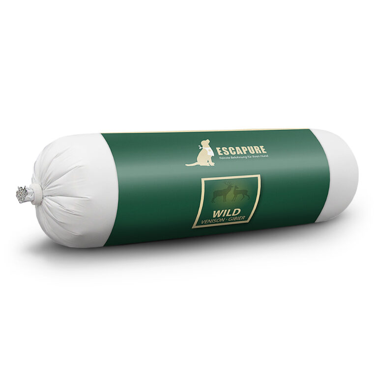 Escapure - Nassfutter - Wild-Wurst (getreidefrei) Mit der Nassfutter-Wurst hat Escapure ein weiteres Produkt im Sortiment