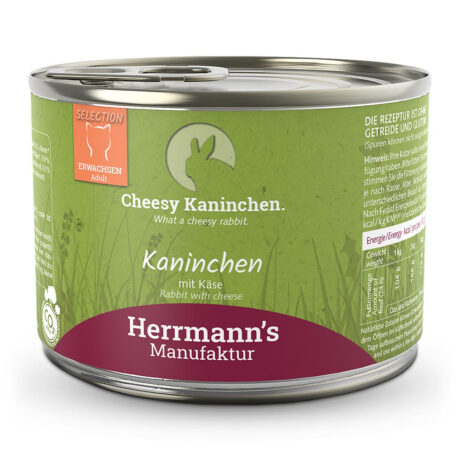 Herrmann's | Kaninchen und Käse | Selection Adult | 24 x 200 g