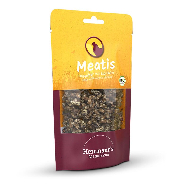 Herrmanns Meatis Häppchen mit Bio-Huhn Was ist drin? 86 % Bio-Huhn