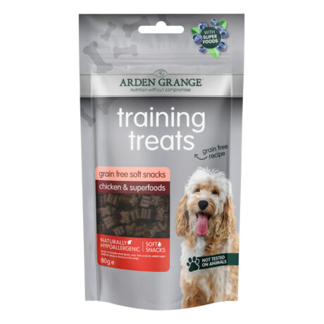 Arden Grange | Mit Huhn & Superfoods | Training Treats Grain Free | 10 x 80 g