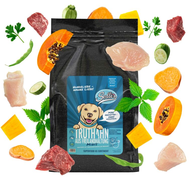 Trockenfutter Freilandtruthahn-Minis | kleine Rassen IN UNSEREM Hundeshop günstig kaufen