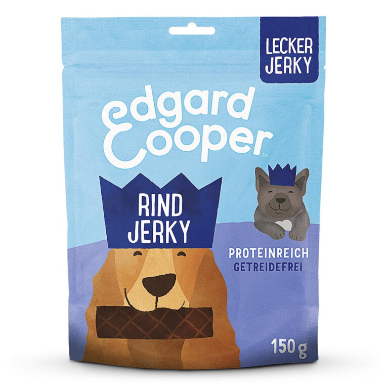 Wunderbares Rind Jerky Ein Leben mit Hund ist voll besonderer Moment. Und was ist besser