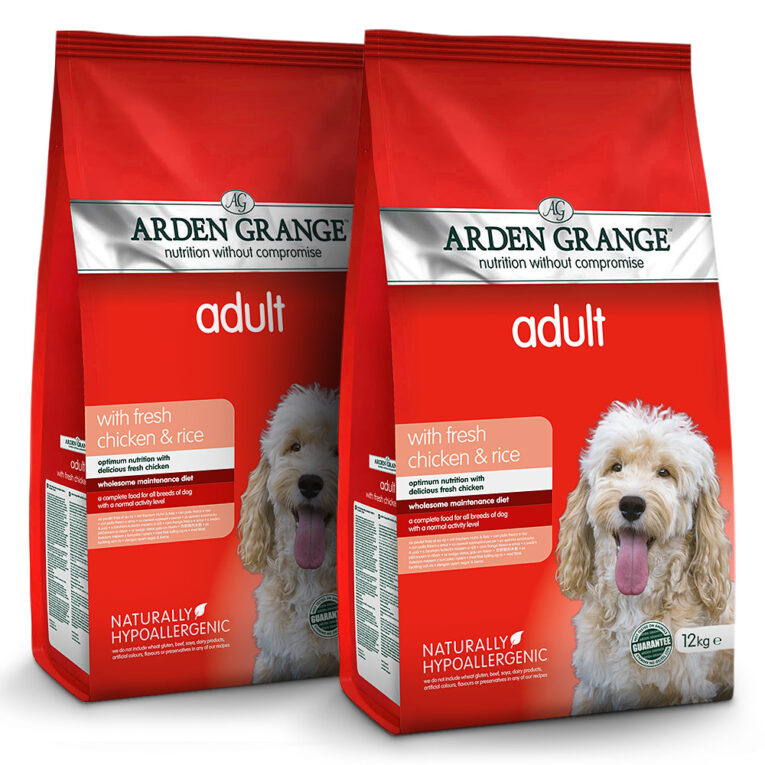 Arden Grange Adult mit frischem Huhn & Reis Das vollwertige Arden Grange Adult mit ganz viel frischem Huhn & Reis bietet Ihrem Hund eine optimale ausgewogene Ernährung. Mit so viel guten Inhaltsstoffen ist Ihr Hund für Alltagsabenteuer gewappnet. Denn hier kommt nur Gutes in den Napf und auf künstliche Farbstoffe