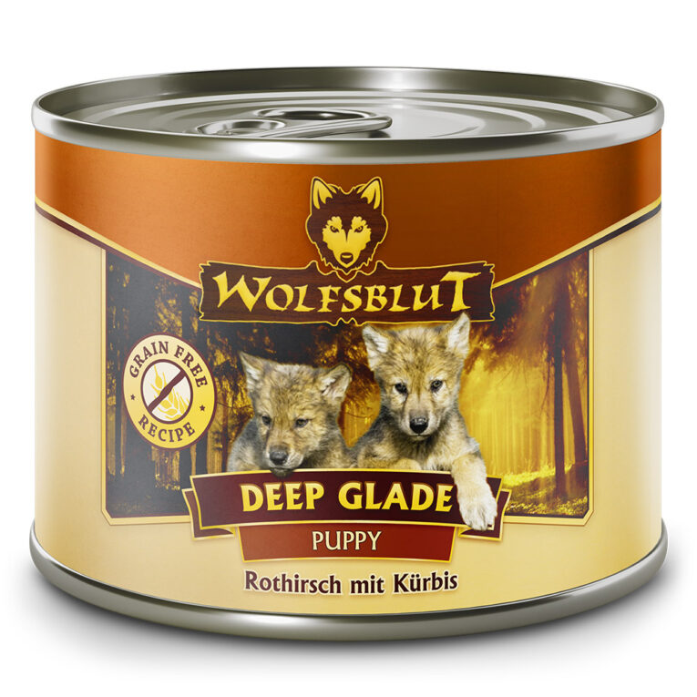 Deep Glade Puppy Nassfutter für Welpen und Junghunde - Rothirsch mit Kürbis Die Rezeptur von DEEP GLADE PUPPY Nassfutter verbindet die Nahrung des Wolfs mit den neuesten wissenschaftlichen Erkenntnissen über richtige Welpenernährung. Auf einen Blick: Hundeernährung nach dem Vorbild des Wolfes Rezeptur mit natürlichen Inhaltsstoffen Speziell für Welpen und Junghunde entwickelt mit darauf angepasstem Nährstoffprofil Frischer Rothirsch