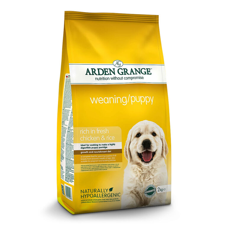 Arden Grange Puppy Reich an frischem Huhn & Reis Puppy Huhn&Reis ist ein Alleinfuttermittel für Welpen im Alter ab etwa drei Wochen. Nicht nur Welpen