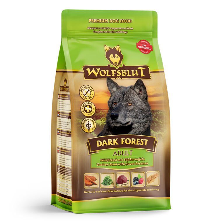 Dark Forest Adult Trockenfutter mit Wild und Süßkartoffel Auf einen Blick: Hundeernährung nach dem Vorbild des Wolfes Rezeptur mit natürlichen Inhaltsstoffen Frisches und gut bekömmliches Wild als Hauptbestandteil Wildfleisch enthält die wertvollen und für die ausgewogene Ernährung so wichtigen Spurenelemente Selen