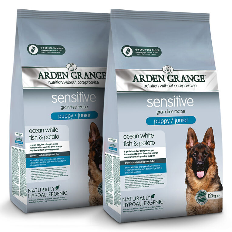 Arden Grange Puppy / Junior Ozeanischer Weißfisch & Kartoffel getreidefrei Wenn Haut oder Verdauung der Kleinsten besonders empfindlich ist