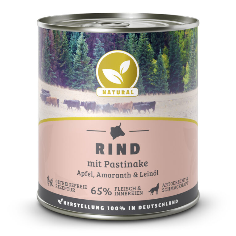 Natural - Nassfutter - Rind mit Pastinake