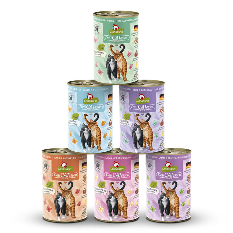 GranataPet DeliCatessen Multipack 1 Nassfutter Premium-Alleinfutter für Katzen ohne Getreide und Gluten