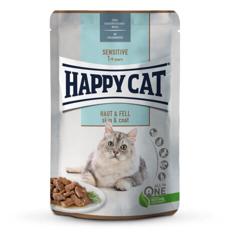 Happy Cat | Meat in Sauce Haut & Fell | Sensitive | 24 x 85 g