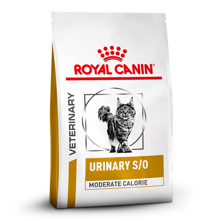 ROYAL CANIN® Veterinary URINARY S/O MODERATE CALORIE Trockenfutter für Katzen ROYAL CANIN® Urinary S/O Moderate Calorie unterstützt die Harngesundheit Ihrer Katze ROYAL CANIN® Urinary S/O Moderate Calorie ist eine ausgewogene und nährstoffreiche Rezeptur