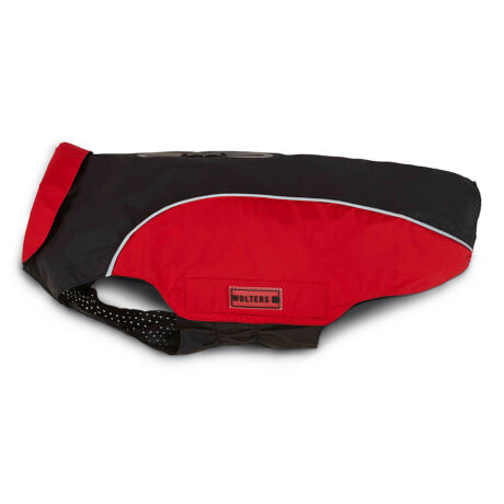 Wolters | Regenjacke Easy Rain schwarz/rot | Rückenlänge 80 cm