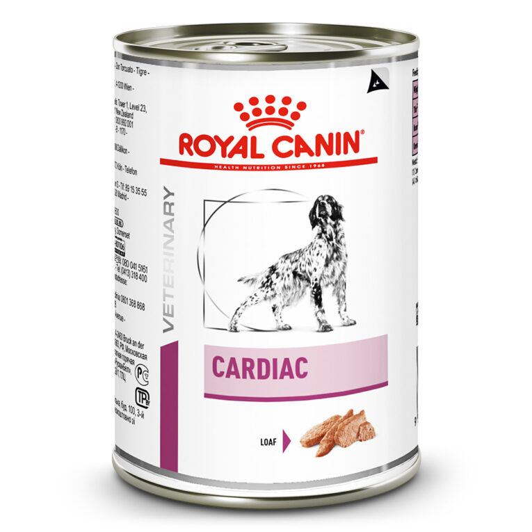 Royal Canin Veterinary Diet - Nassfutter - Cardiac Mousse ROYAL CANIN® CARDIAC Mousse ist ein Diät-Alleinfuttermittel für Hunde zur Unterstützung der Herzfunktion bei chronischer Herzinsuffizienz. Diese Nahrung hat einen niedrigen Natriumgehalt. EMPFEHLUNGEN: Es wird empfohlen