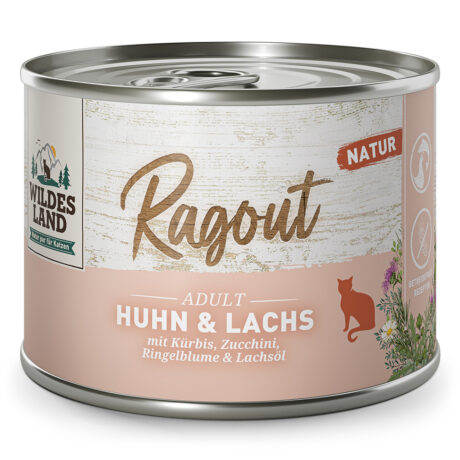 Wildes Land | Huhn & Lachs mit Kürbis | Ragout | 30 x 180 g