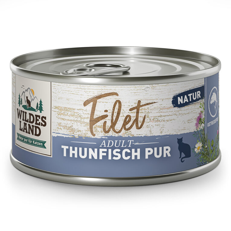 Wildes Land Filet Thunfisch Pur Verwöhnen Sie Ihre Katze mit purer Vielfalt im Napf! Unsere hochwertigen Wildes Land Filet Nassfutter bietet jedem Feinschmecker unter den Samtpfoten ein exquisites Geschmackserlebnis. Das Filet Thunfisch Pur besteht aus naturbelassenem Thunfischfilet