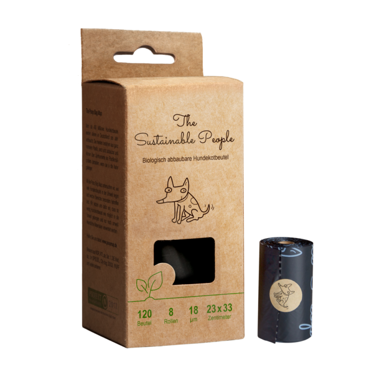 Biologisch Abbaubare Hundekotbeutel von The Sustainable People Die Hundekotbeutel Comfort wurden von The Sustainable People entwickelt