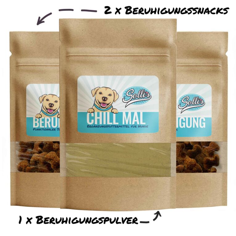 Chill Mal Bundle | Entspannungskräuter & Beruhigungssnacks IN UNSEREM Hundeshop günstig kaufen