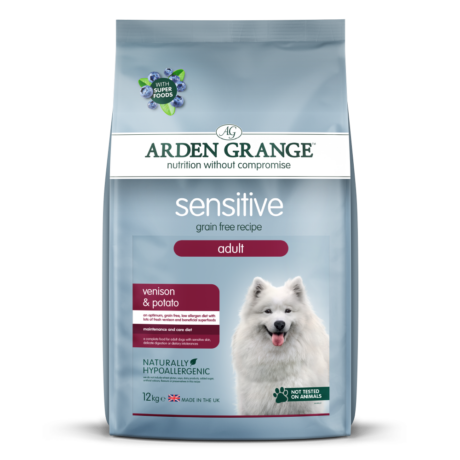Arden Grange | Getreidefrei Hirsch & Kartoffel | Sensitive Adult | 12 kg