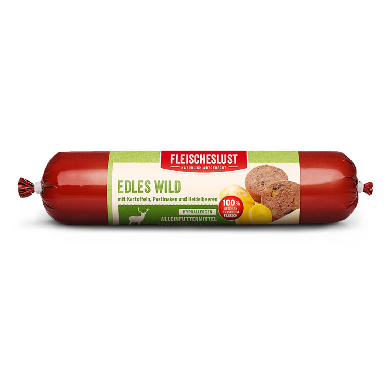 Fleischeslust - Nassfutter - Hypoallergen Edles Rotwild mit Kartoffeln