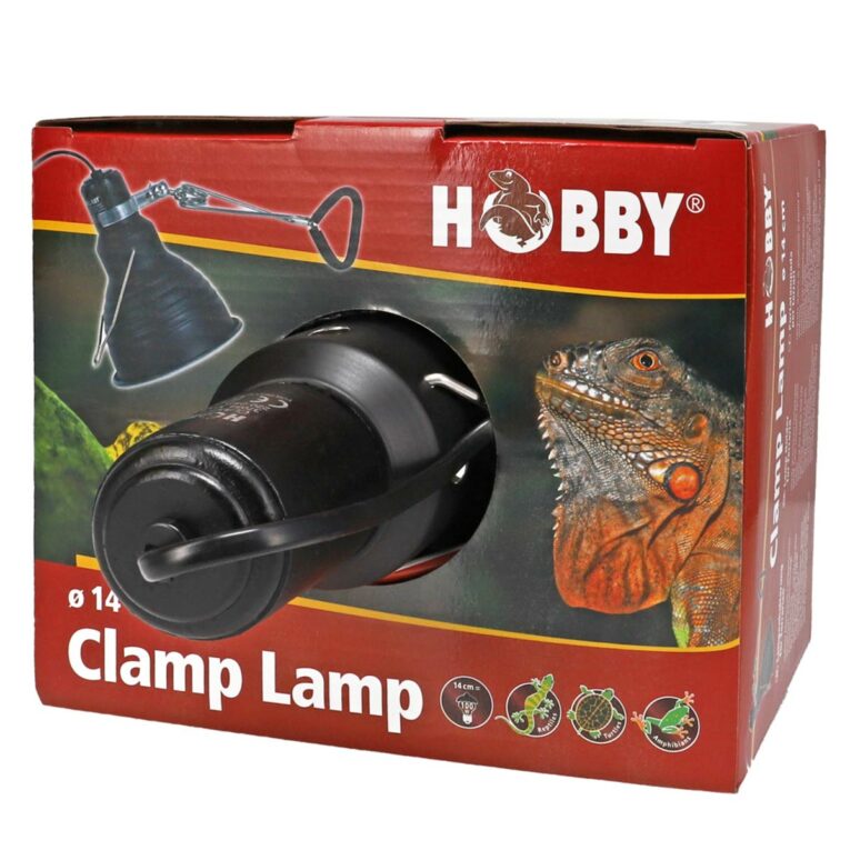 Die Hobby Clamp Lamp ist eine sichere und zuverlässige Lampenhalterung für das Terrarium. Erhältlich in verschiedenen Größen.