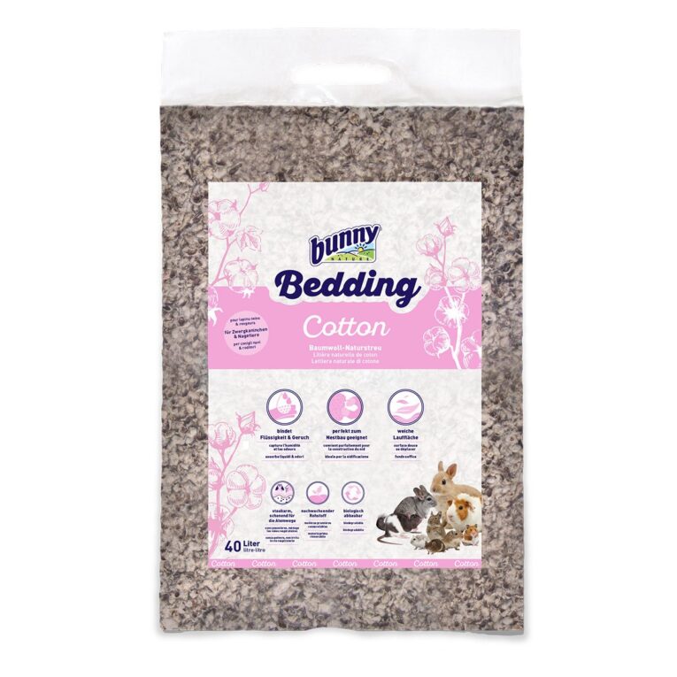 bunnyBedding Cotton ist eine besonderes weiche Auspolsterung für Nester.