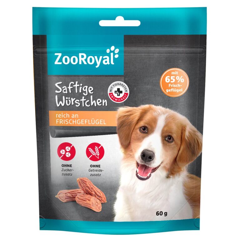 Köstlicher Hundesnack von ZooRoyal ohne Zuckerzusatz. Mit wohlschmeckendem Geflügel für ein besonderes Geschmackserlebnis. Der Snack ist speziell auf die Bedürfnisse von erwachsenen Hunden angepasst