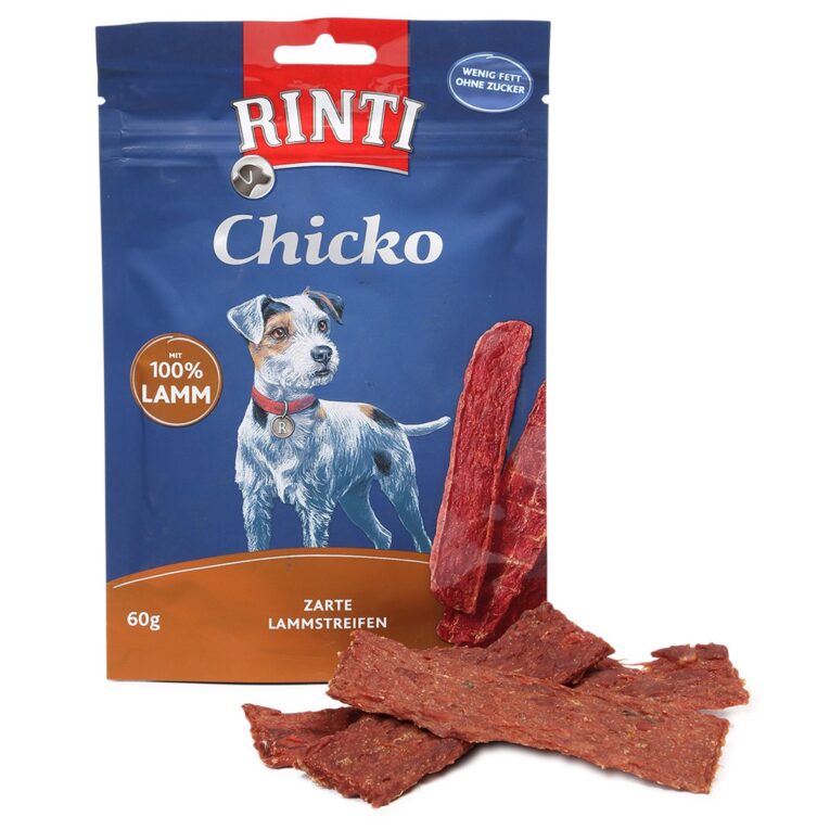 Schmackhafter Hundesnack von Rinti ohne Soja. Mit leckerem Lamm für den feinen Gaumen. Der Snack ist für Hunde aller Lebensphasen zu empfehlen.