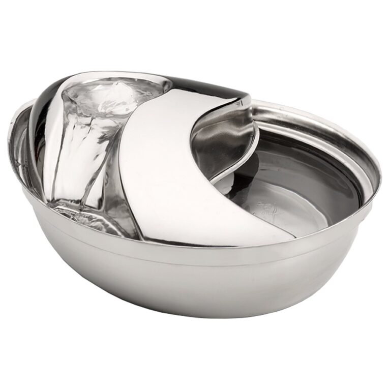 Der Pioneer Pet Edelstahl Trinkbrunnen Rain Drop Style 2