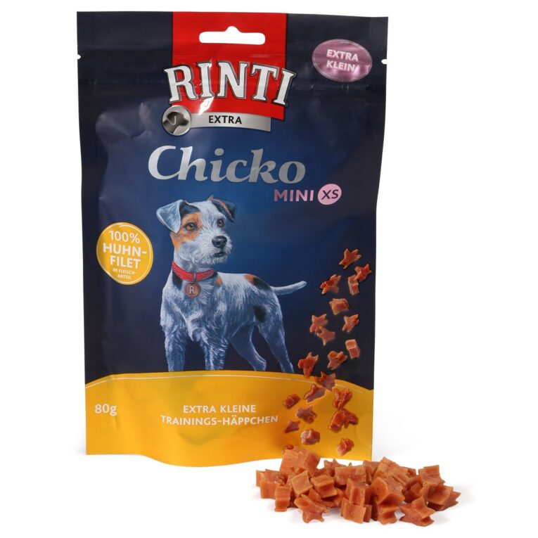 Leckerer Hundesnack von Rinti. Reichhaltiges Huhn macht deinem Hund Appetit. Dein Hund wird den Geschmack lieben.