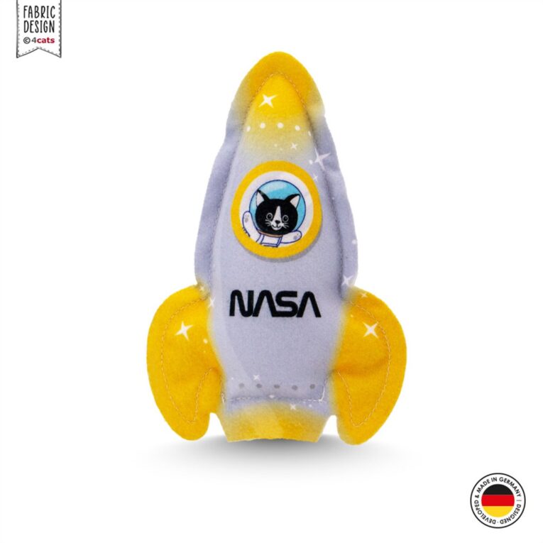 4Cats Space Kollektion Rakete Catnip. Ein kosmisches Abenteuer für deinen Stubentiger! Die Rakete mit animierenden Katzenkräutern bietet ultimativen Spiel- und Schmusespaß.