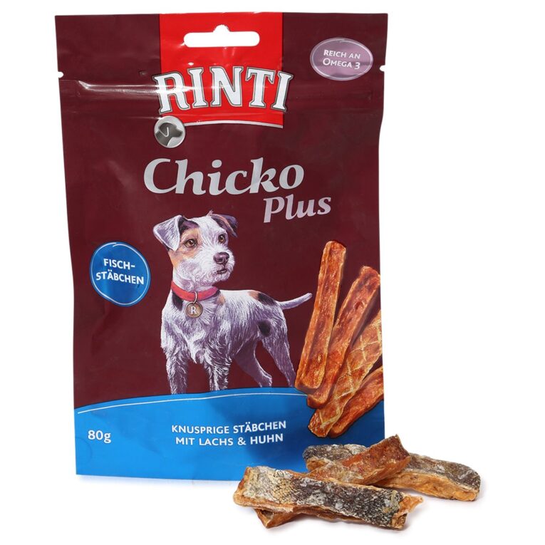 Köstlicher Hundesnack von Rinti mit wichtigen Vitaminen. Mageres Huhn macht deinem Hund Appetit. Der Snack ist für Hunde aller Lebensphasen zu empfehlen.