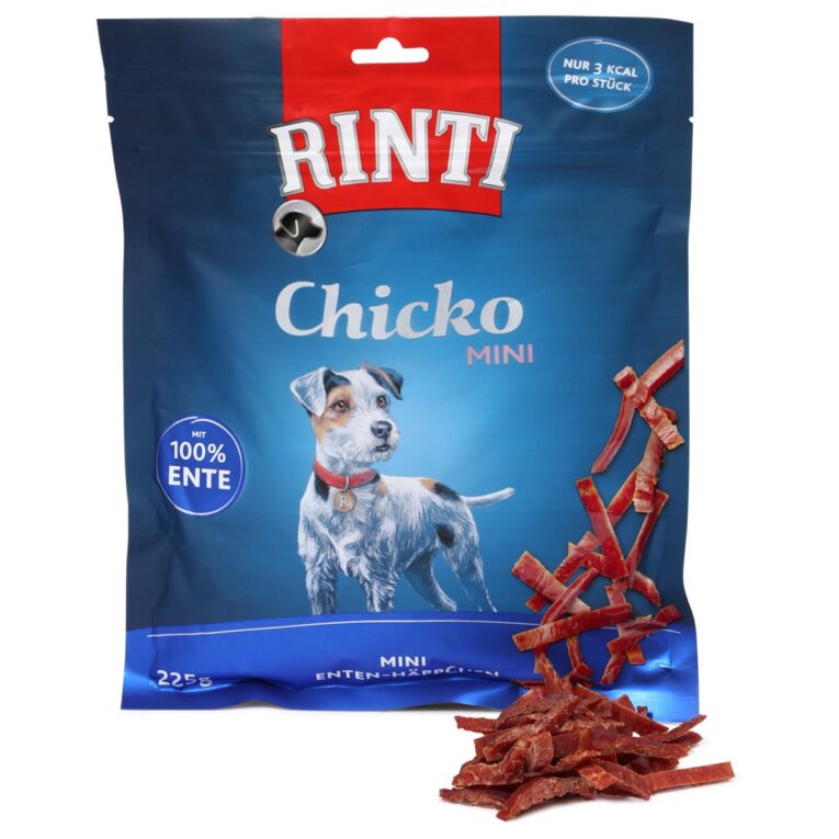 Proteinreicher Snack von Rinti für übergewichtige Hunde. Mit hochwertiger Ente für ein besonderes Geschmackserlebnis. Der Snack ist für Hunde aller Lebensphasen geeignet.