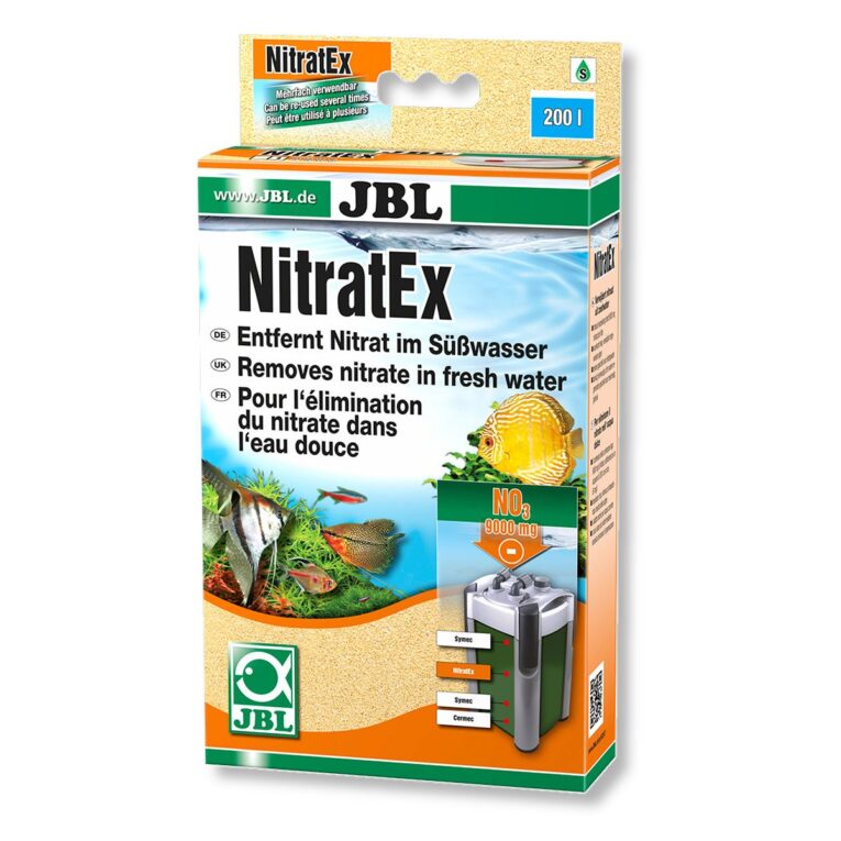 Filtermasse zur schnellen Entfernung von Nitrat aus Aquarienwasser.