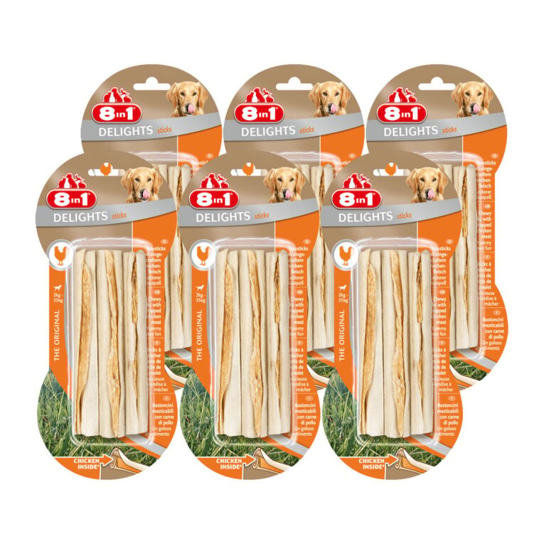 Leckerer Hundesnack von 8in1. Der Snack ist als Belohung oder für das Training geeignet. Mache deinem Hund eine Freude.