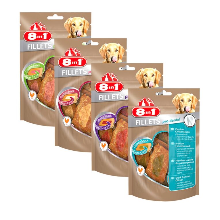 Mixpaket von 8in1 für ein besonderes Geschmackserlebnis. Der Snack ist als Belohung oder für das Training geeignet. Bereite deinem Hund eine Freude.
