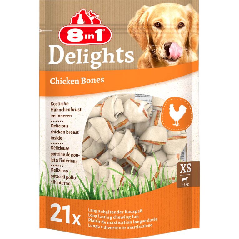 Leckerer Hundesnack von 8in1 ohne künstliche Geschmacksverstärker. Mit hochwertigem Geflügel für den feinen Gaumen. Der Snack ist für Hunde aller Lebensphasen geeignet.