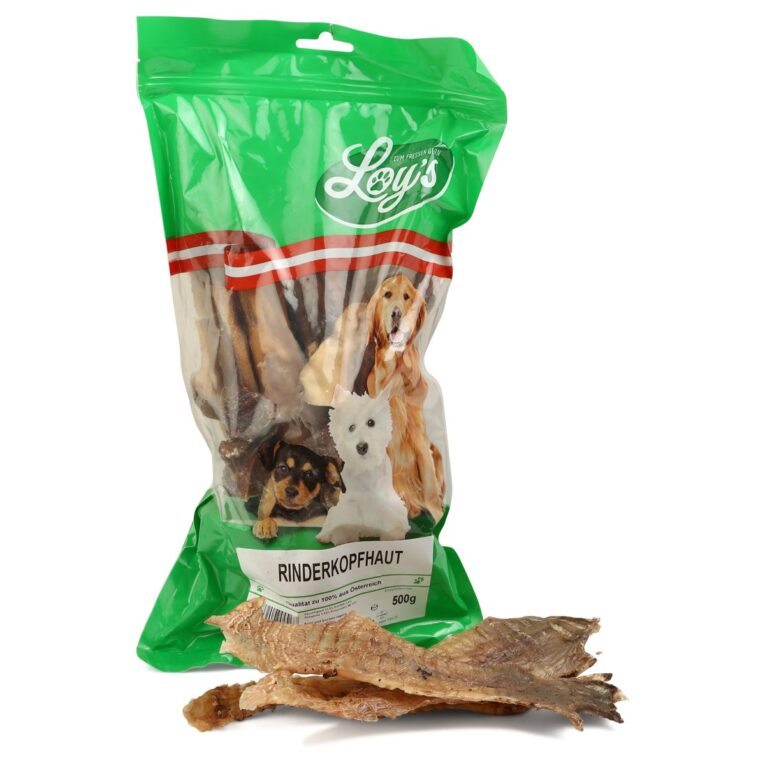 Naturbelassener Snack von Loy's ohne Konservierungsmittel. Wohlschmeckendes Rind macht deinem Hund Appetit. Der Snack ist für Hunde aller Lebensphasen zu empfehlen.