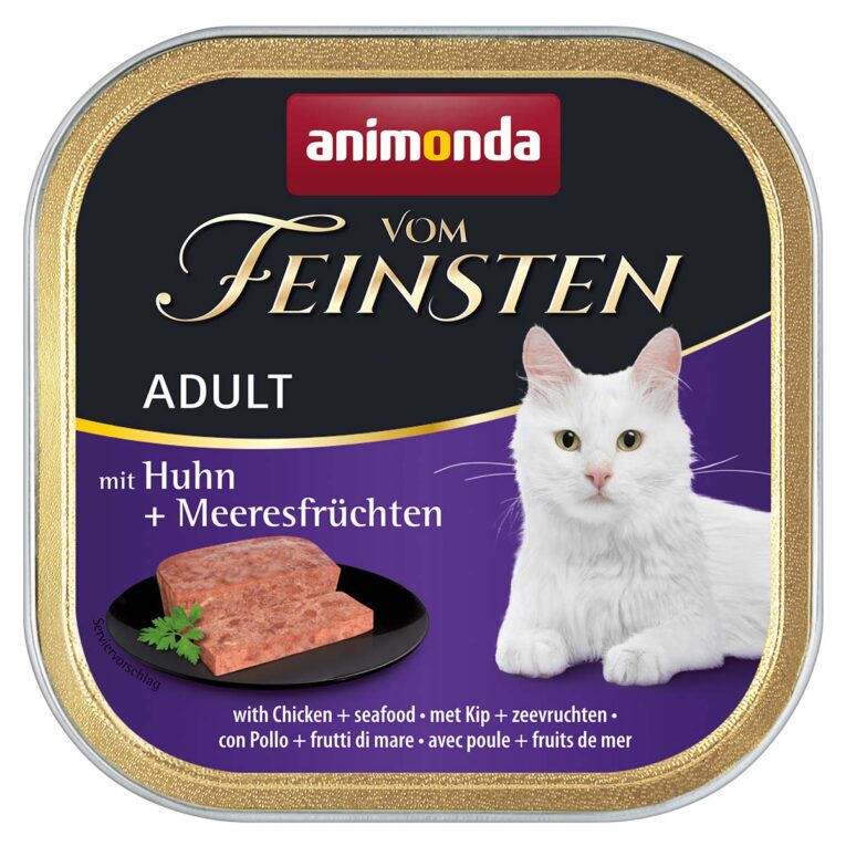 Getreidefreies Nassfutter von Animonda mit Taurin. Mit hochwertigem Geflügel für anspruchsvolle Katzen. Das Futter ist speziell auf die Bedürfnisse von erwachsenen Katzen angepasst.