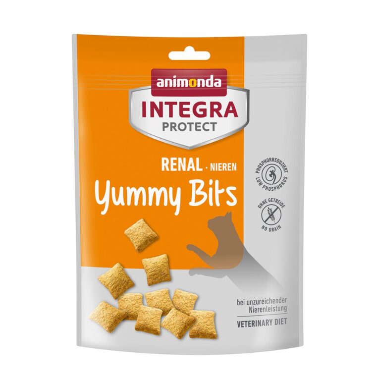 Animonda INTEGRA PROTECT Adult Renal Yummy Bits - leckerer Snack für Katzen zur Unterstützung der Nierenfunktion bei chronischer Niereninsuffizienz