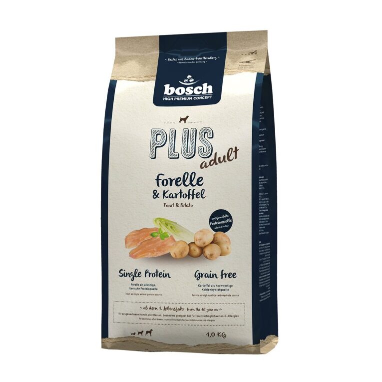 Hunde-Trockenfutter von Bosch mit Vitaminen. Mit hochwertigem Fisch für anspruchsvolle Hunde. Das Futter ist speziell auf die Bedürfnisse von erwachsenen Hunden angepasst.