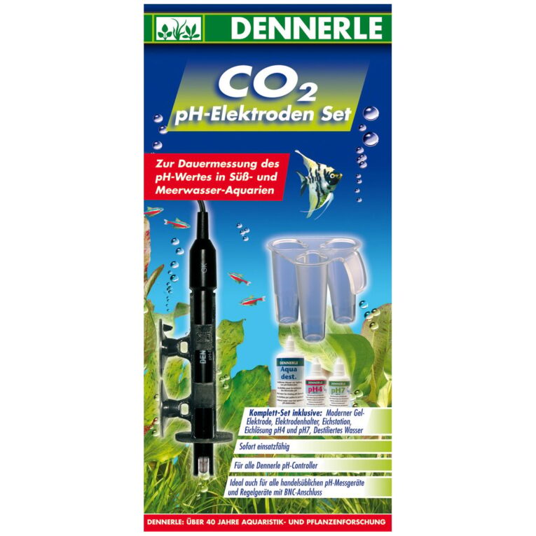 Dennerle Profi-Line CO2 pH-Elektroden Set zur Dauermessung des pH-Wertes in Süß- und Meerwasser-Aquarien.