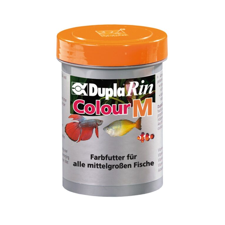 DuplaRin Colour M ist ein farbförderndes Granulatfutter für alle mittelgroßen Süß- und Meerwasserfische.
